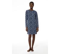 Nachthemd langarm Serie Branches Deep Shadow blau 42