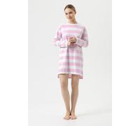 Nachthemd langarm Serie Streaked Lines Soft Pink pink L
