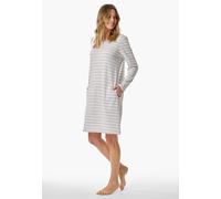Nachthemd langarm Streifen silbergrau meliert - Casual Essentials 38