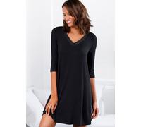 Nachthemd LASCANA Gr. 32/34, N-Gr, schwarz Damen Kleider (42926626-32) schwarz