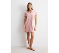 Marc O'Polo Marc O Polo V-Neck Dress Hellrosa Baumwolle Large Damen