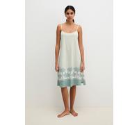 Nachthemd MARC O'POLO "Mix N Match Cotton", Damen, Gr. M (40), N-Gr, gray mist print, Single Jersey, Obermaterial: 100% Baumwolle, Kleider Nachthemd (65548511-M) gray mist print