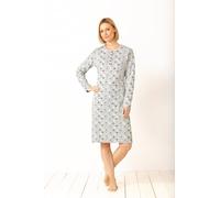 Nachthemd mit Bündchen, 105 cm, Premium Cotton/Feininterlock