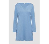 Nachthemd S.OLIVER Gr. 32/34, N-Gr, blau (blau meliert) Damen Kleider (10257856-32) blau meliert