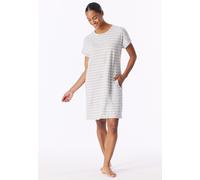 Schiesser Damen Nachthemd Kurzarm weiche Baumwolle Bigshirt mit Taschen | Nachtwäsche - Nightwear