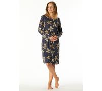Nachthemd langarm Blumen graphit - Comfort Nightwear 36