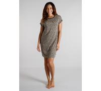 Nachthemd TOM TAILOR, Damen, Gr. 46, N-Gr, braun, mittel, allover, Single Jersey, Obermaterial: 95% Viskose, 5% Elasthan, Kleider Nachthemd, atmungsaktiv, Viskosemix (37409669-46) braun, mittel, allov