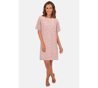 Nachthemd TOM TAILOR "Westport", Damen, Gr. 36 (S), N-Gr, rot, Jersey, Obermaterial: 95% Baumwolle, 5% Elasthan, bequem kniefrei, Rundhals, Kleider Nachthemd, mit Print, Kurzarm, Rundhalsausschnitt, B