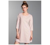 Nachthemd TRIGEMA "TRIGEMA Nachthemd mit Allover-Retro-Print", Damen, Gr. L, US-Größen, lilie, 100% Baumwolle, Kleider Nachthemd (26964349-L) lilie