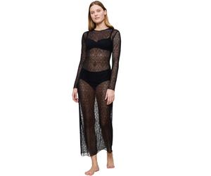 Nachthemd TRIUMPH "A Weekend to Remember Dress", Damen, Gr. 42, N-Gr, schwarz, Spitze, Obermaterial: 95% Polyamid, 5% Elasthan, Kleider Nachthemd, weiche und sinnlich (99183533-42) schwarz