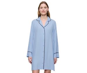 Nachthemd TRIUMPH "Amourette Jacquard NDW", Damen, Gr. 48, N-Gr, ice, Web, Obermaterial: 100% Viskose, Kleider Nachthemd, elegant und weich (93895518-48) ice