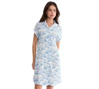 Nachthemd TRIUMPH "Boyfriend Fit NDW X", Damen, Gr. 44, N-Gr, blau, light combination, Single Jersey, Obermaterial: 100% Viskose, Kleider Nachthemd, bequem und stilvoll (90286956-44) blau, light combi