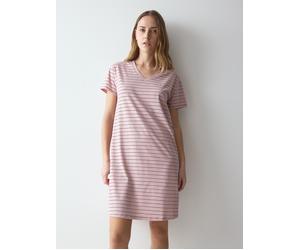 Nachthemd TRIUMPH "Nightdresses NDK 08 X", Damen, Gr. 36, N-Gr, rosa (pink, light combination), Jersey, Obermaterial: 100% Baumwolle, Kleider Nachthemd, weich und atmungsaktiv (16520728-36) pink, ligh