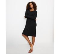 Triumph Nachthemd Timeless Sensuality – Damen V-Ausschnitt, 94% Modal/6% Elasthan, Schwarz Gr. 46