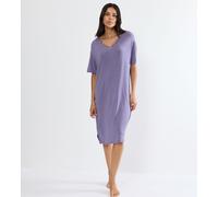 Nachthemd TRIUMPH "Timeless Sensuality NDK SSL X", Damen, Gr. 48, N-Gr, lila, Single Jersey, Obermaterial: 95% Modal, 5% Elasthan, Kleider Nachthemd, atmungsaktiv und weich (24955614-48) lila