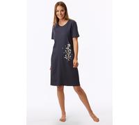Uncover by Schiesser Damen Nachthemd Bigshirt Kurzarm - Nachtwäsche