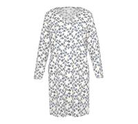 Nachthemd V-Ausschnitt Mey blau 46