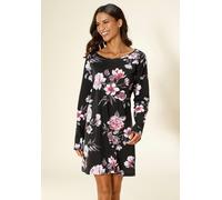 Nachthemd VIVANCE DREAMS Gr. 32/34, N-Gr, schwarz (black, schwarz) Damen Kleider (83342802-32) black, schwarz