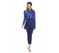 nadamuSun Muslim Swimsuits for Women Modest Islamic Arabic Swimwear Burkini Full Cover Bathing Suits(8XL, X6)
