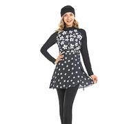 nadamuSun Muslim Swimsuits for Women Modest Islamic Arabic Swimwear Burkini Full Cover Bathing Suits(XXL, X10)