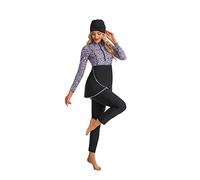 nadamuSun Muslim Swimsuits for Women Modest Islamic Arabic Swimwear Burkini Full Cover Bathing Suits(XL, X2)