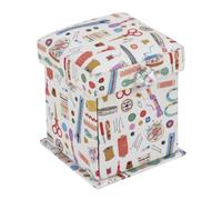 Hobby Gift Gefülltes Nähset – quadratisch im viktorianischen Stil – 10,5×10,5×12,5 cm