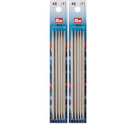 Nadelspiel Strumpfstricknadeln Prym grau Länge 15 cm Stärke 4,0 mm (Packung mit 2)