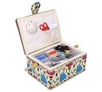 Näh-Kit, 3-Farben Nähkorb Reise Näh-Kit NähkastenVintage für Zuhause