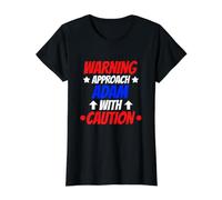 Nähern Sie Sich Adam mit Vorsicht Personalisierter Adam-Name Preisgünstiges Grafik-T-Shirt, Damen, Schwarz, XL