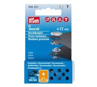 Nähfrei-Nachfüllpackung für 390330, 12mm, silberfarbig