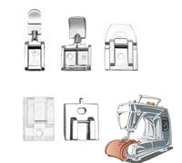 Nähfüße Reißverschluss 5 Stück Reißverschluss-Nähfuß Multifunktions Nähfuß Saumfuss für Nähmaschine Nähmaschine Haushaltszubehör Set Reißverschlussfuß für Brother Singer Janome Heimnähmaschinen