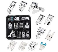 Nähfuß-Set, 11-teilig, Nähmaschinenfüße zum Aufstecken für Brother, Singer, Janome, Babylock, Kenmore und andere Nähmaschinen mit niedrigem Schaft