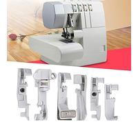 Nähfuß Set, Overlock Nähfuß, 6 Stück Nähfuß Set, Nähzubehör für Haushalt Overlock Nähmaschinen Zubehör