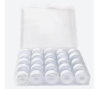 Nähgarn für Nähmaschine, Nähgarn set, Stickgarn Weiß, Nähmaschinen Zubehör, Spulenbox für Brother, Babylock, Janome, Kenmore, Singer