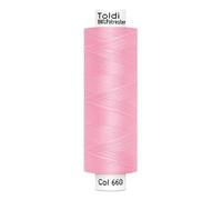 Nähgarn TOLDI Nähgarn á 500m - Allesnäher Garn No.120 Hochwertiges Universalnähgarn (1, Rosa)