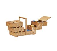 Nähkästchen Bambus XXL viele Fächer