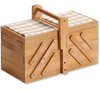 KESPER for kitchen & home Nähkästchen Einheitsgröße braun Körbe Aufbewahrung Ordnung Wohnaccessoires Aufbewahrungsboxen Einheitsgröße braun