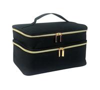 Nähkästchen - Näh-Aufbewahrungsbox aus Polyester | Wasserdichte Nähaufbewahrungsbox, großes Fassungsvermögen, Nähset Organizer mit Zwei-Wege-Reißverschluss, Schwarz , Se référer au descriptif, Siehe