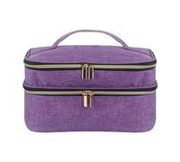 Nähkästchen - Näh-Aufbewahrungsbox aus Polyester | Wasserdichte Nähaufbewahrungsbox, großes Fassungsvermögen, Nähset Organizer mit Zwei-Wege-Reißverschluss, violett, Se référer au descriptif, Siehe