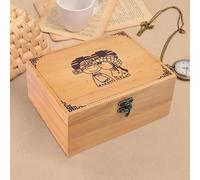 Nähkasten mit Fächern, 20,3 x 16 x 9,1 cm, Nähkasten aus Holz, Aufbewahrungsbox aus Holz für Näharbeiten, mehrere Fächer, ideal für die Organisation von Bastelräumen, Quiltprojekte.(Beige)