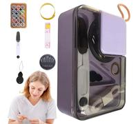 Nähkasten Organizer,Nähen Aufbewahrungsbox - 2-lagige Nähzubehör Organizer mit Zubehör,Craft Box Organizer für Nähwerkzeuge, Werkzeugkasten