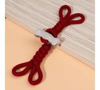 Nähknöpfe mit Hornknöpfen, Knebelknöpfe for Mäntel, mehrfarbig, 16,5 cm, 2er- oder 4er-Packung(Wine Red,About 16.5CM long 4 pair)