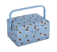 Nähkorb von Hobby Gift Bienenschwarm (blau / M / 26 x 19 x 14,5 cm)