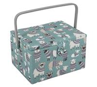 Nähkorb von Hobby Gift Schafe mit Pulli (L / L 31 x T 23,5 x H 20 cm)