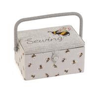 Nähkorb von Hobby Gift Sewing-Bienen (bestickt / M / 26 x 19 x 14,5 cm)