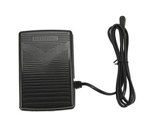 Nähmaschinen Fußpedal Fußsteuerung DC 15V Schwarzer Kunststoff Fußschalter und Netzkabel Nähmaschinen Fuß Pedal Variable Speed Controller für Singer SC220 6160 6180 5400 XL-400
