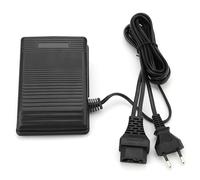 Nähmaschinen Fußpedal mit Netzkabel, 220V Elektronische Fußsteuerung Momentanschalter Elektrischer Nähmaschine Fußschalter Pedal Variable Speed Controller für Nähmaschinenteile