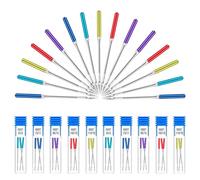 Nähmaschinen Nadeln 30 stück, Universal Maschinennadeln Standard Größen 65/9, 75/11, 90/14, 100/16, 110/18 für Wirkwaren Jean Gewebte Stoffe
