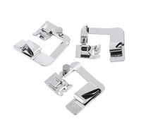 Nähmaschinen-Nähfuß, 3 Stück Edelstahl-Nähfüße zum Aufstecken, universell passend für den Haushalt, Multifunktions-Nähmaschinenteil für Heimwerkermaschine