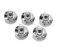 Nähmaschinen Spulenkapsel 5 Stück, Edelstahl Bobbin Case für Industrie Flachmaschinen - Langlebig, Verhindert Fadenverheddern, Profi Zubehör